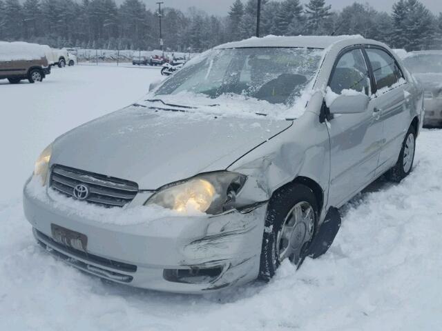 JTDBR32E942040886 - 2004 TOYOTA COROLLA CE SILVER photo 2