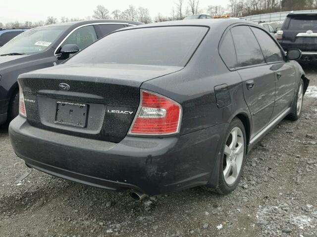 4S3BL616X77205462 - 2007 SUBARU LEGACY 2.5 BLACK photo 4