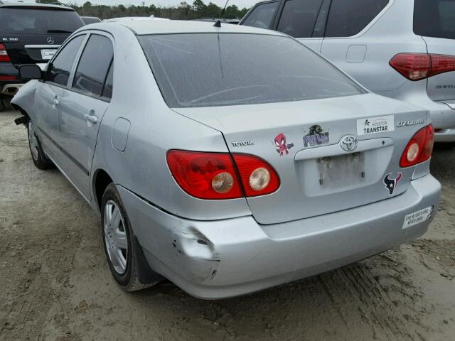 1NXBR32E98Z013807 - 2008 TOYOTA COROLLA CE SILVER photo 3