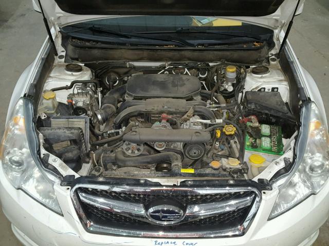 4S3BMBC65B3251414 - 2011 SUBARU LEGACY 2.5 WHITE photo 7