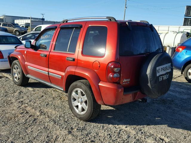 1J4GL58K27W523448 - 2007 JEEP LIBERTY LI RED photo 3