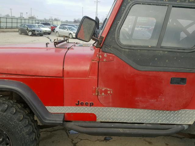 2J4FY29T0LJ529396 - 1990 JEEP WRANGLER / RED photo 10