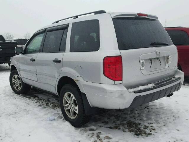 2HKYF18454H004309 - 2004 HONDA PILOT EX SILVER photo 3