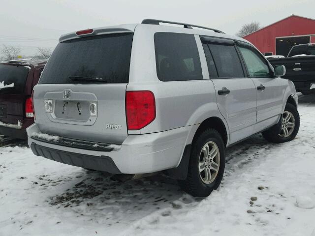 2HKYF18454H004309 - 2004 HONDA PILOT EX SILVER photo 4