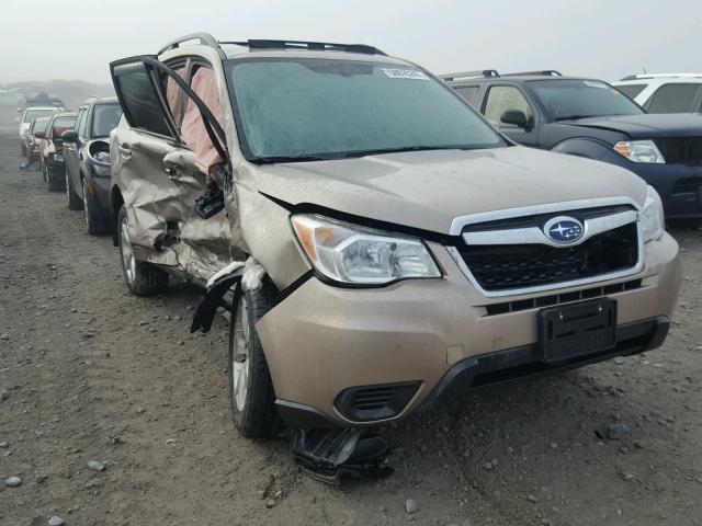 JF2SJADC3FH468185 - 2015 SUBARU FORESTER 2 TAN photo 1