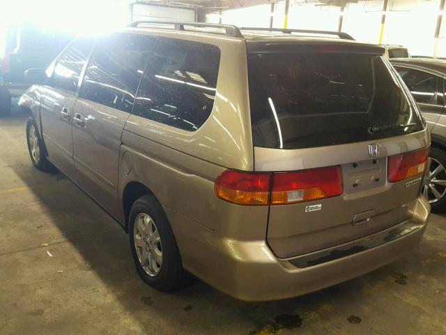5FNRL18033B136525 - 2003 HONDA ODYSSEY EX TAN photo 3