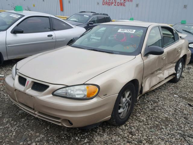 1G2NF52E74M530821 - 2004 PONTIAC GRAND AM S GOLD photo 2