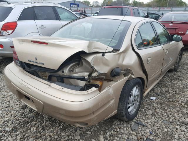 1G2NF52E74M530821 - 2004 PONTIAC GRAND AM S GOLD photo 4