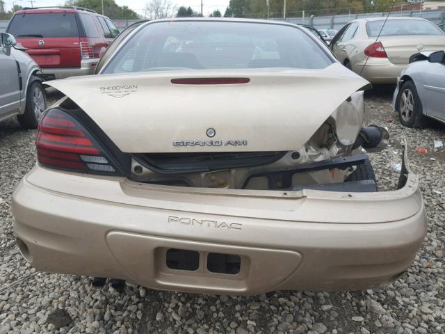 1G2NF52E74M530821 - 2004 PONTIAC GRAND AM S GOLD photo 9