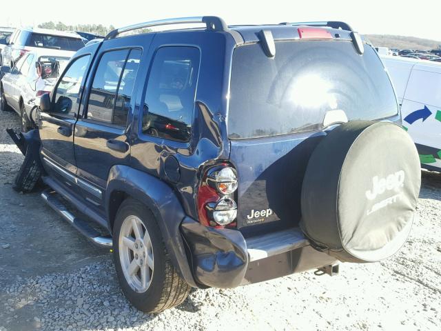 1J4GK58K36W140667 - 2006 JEEP LIBERTY LI BLUE photo 3