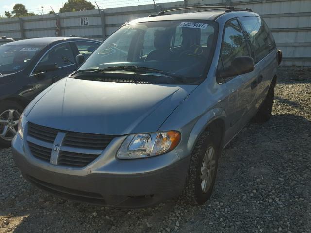 1D4GP25R16B603097 - 2006 DODGE CARAVAN SE BLUE photo 2