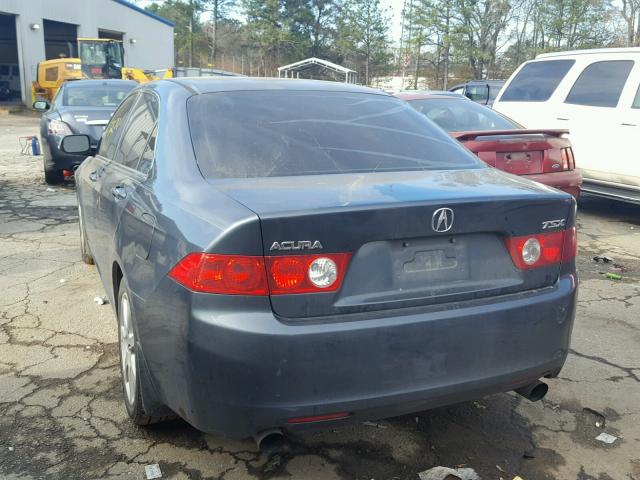 JH4CL96924C046155 - 2004 ACURA TSX BLUE photo 3