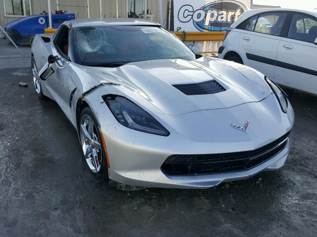 1G1YD2D7XE5132258 - 2014 CHEVROLET CORVETTE S SILVER photo 1