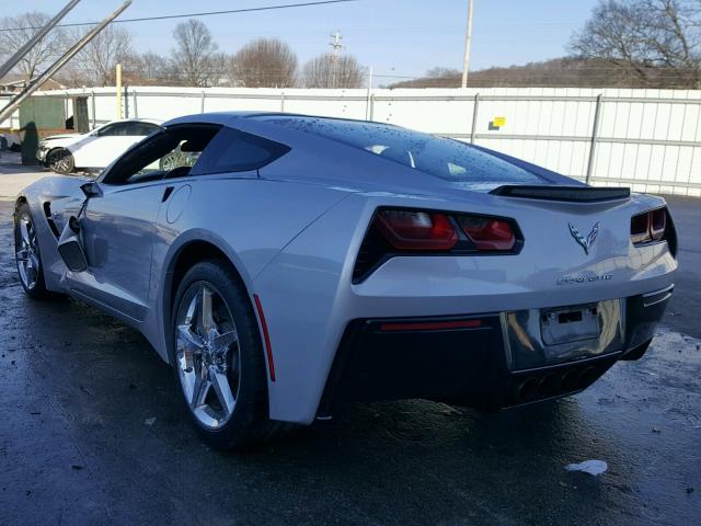 1G1YD2D7XE5132258 - 2014 CHEVROLET CORVETTE S SILVER photo 3