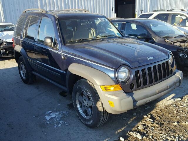 1J4GL48KX6W271571 - 2006 JEEP LIBERTY SP BLUE photo 1