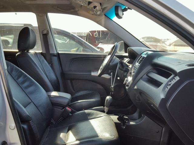 KNDJE723077439173 - 2007 KIA SPORTAGE E GRAY photo 5