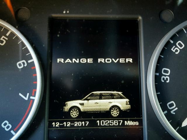 SALSH2E42DA773845 - 2013 LAND ROVER RANGE ROVE CHARCOAL photo 8