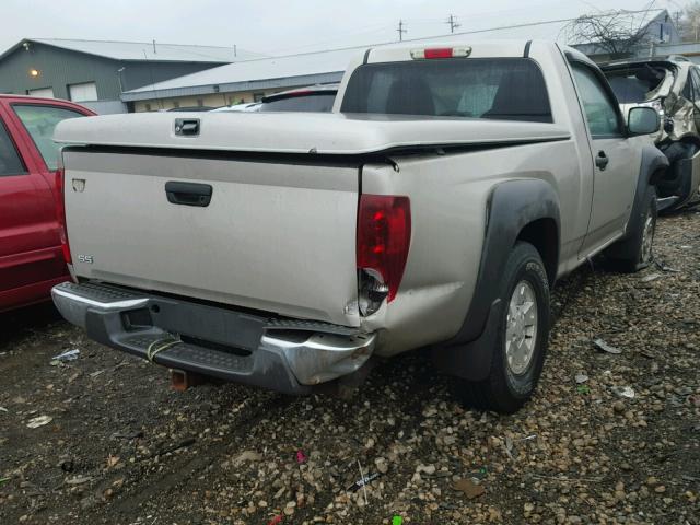 1GCDT146158182345 - 2005 CHEVROLET COLORADO BEIGE photo 4