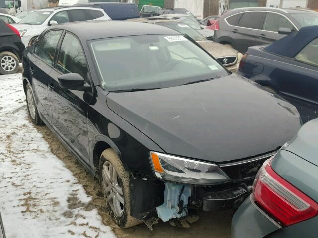 3VW2K7AJ6FM350058 - 2015 VOLKSWAGEN JETTA BASE BLACK photo 1