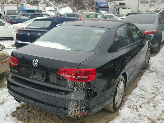 3VW2K7AJ6FM350058 - 2015 VOLKSWAGEN JETTA BASE BLACK photo 4