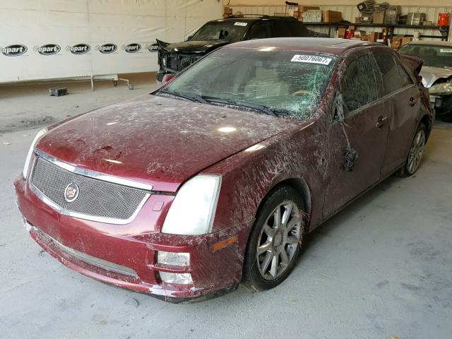 1G6DC67A150225192 - 2005 CADILLAC STS RED photo 2