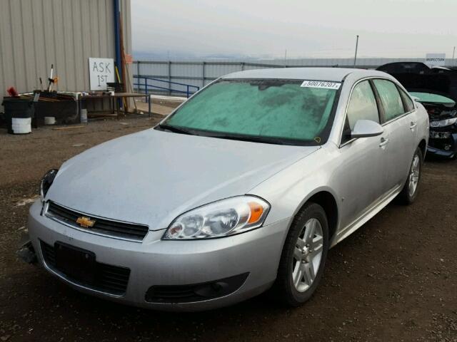 2G1WC57M691160255 - 2009 CHEVROLET IMPALA 2LT SILVER photo 2