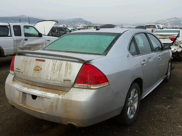 2G1WC57M691160255 - 2009 CHEVROLET IMPALA 2LT SILVER photo 4