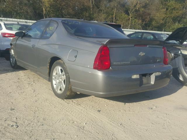 2G1WK16K479417780 - 2007 CHEVROLET MONTE CARL ნაცრისფერი ფოტო 3