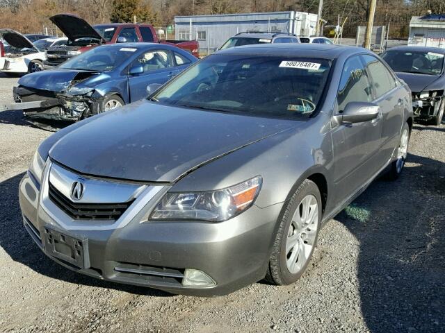 JH4KB266X9C000124 - 2009 ACURA RL GRAY photo 2