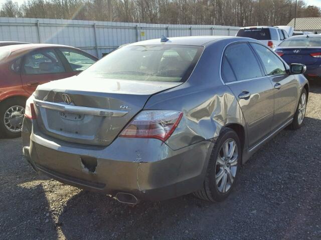 JH4KB266X9C000124 - 2009 ACURA RL GRAY photo 4