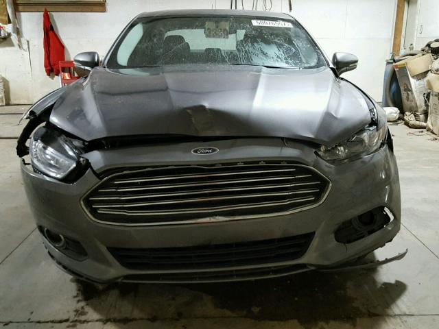 3FA6P0HDXER328682 - 2014 FORD FUSION SE BLUE photo 9