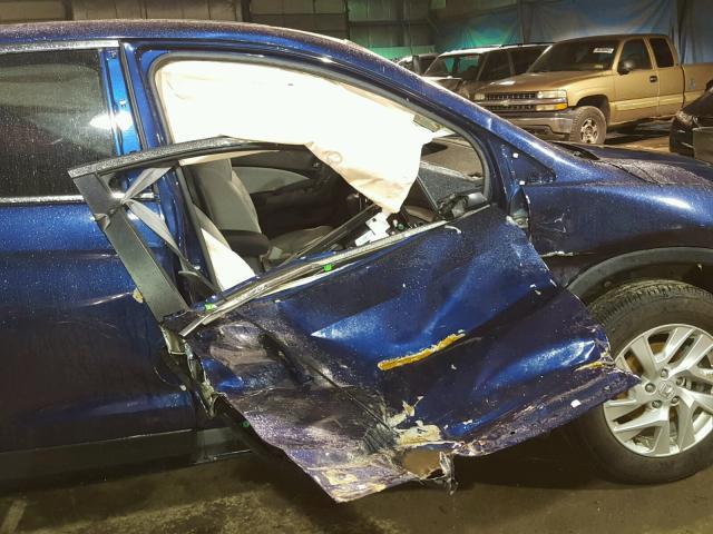 5J6RM4H55GL080627 - 2016 HONDA CR-V EX BLUE photo 9