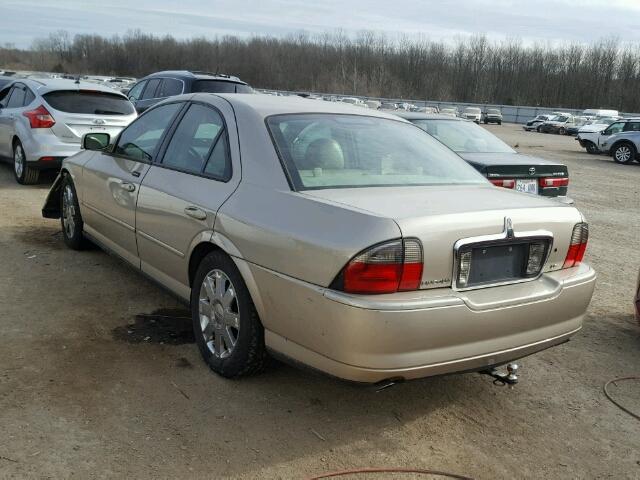 1LNHM87A85Y614321 - 2005 LINCOLN LS TAN photo 3