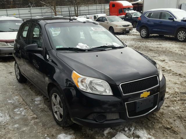 KL1TD6DE9AB127384 - 2010 CHEVROLET AVEO LS BLACK photo 1