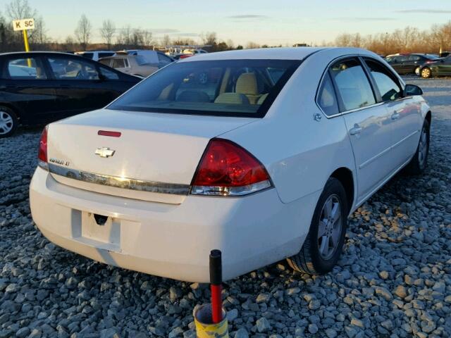 2G1WT55N289126793 - 2008 CHEVROLET IMPALA LT WHITE photo 4