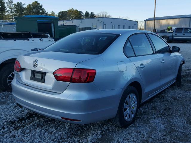 3VW2K7AJXEM327655 - 2014 VOLKSWAGEN JETTA BASE SILVER photo 4