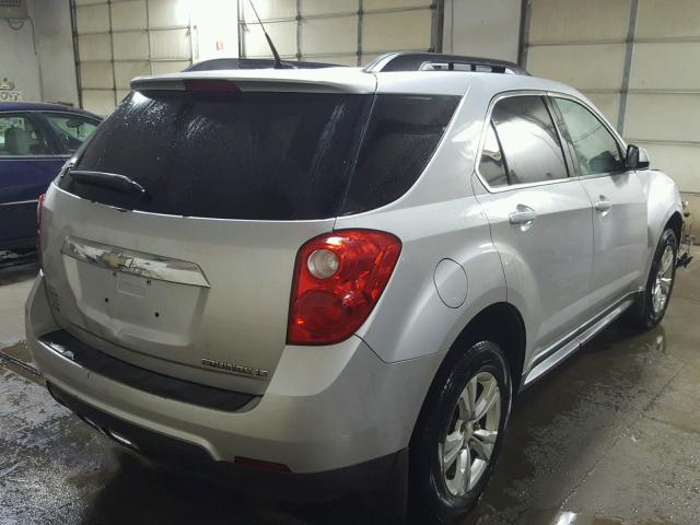 2CNFLEEWXA6225073 - 2010 CHEVROLET EQUINOX LT SILVER photo 4