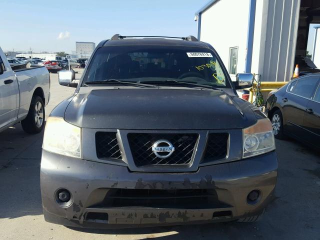 5N1AA08D28N614356 - 2008 NISSAN ARMADA SE GRAY photo 9