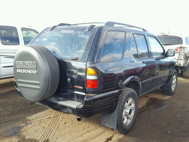 4S2CM58WXX4369608 - 1999 ISUZU RODEO S BLACK photo 4