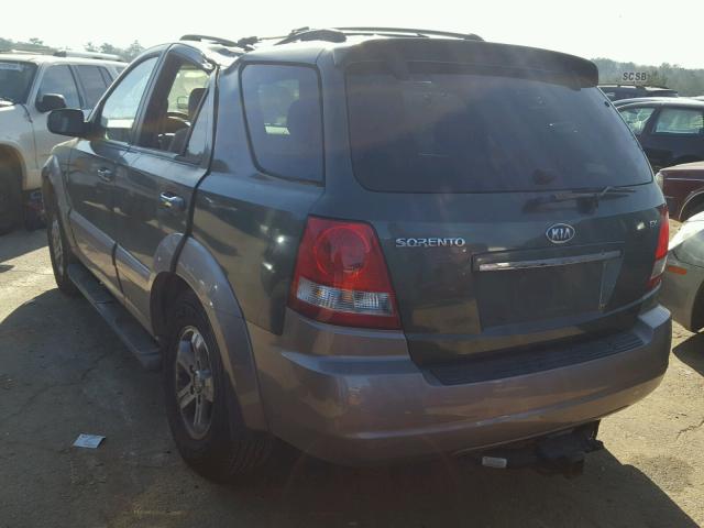 KNDJD733065595077 - 2006 KIA SORENTO EX GREEN photo 3