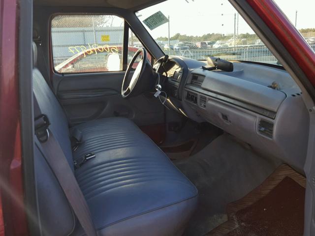 1FTDF15YXRNA25119 - 1994 FORD F150 RED photo 5