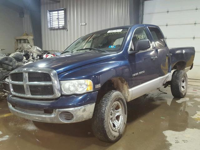 1D7HU18D84S520970 - 2004 DODGE RAM 1500 S BLUE photo 2