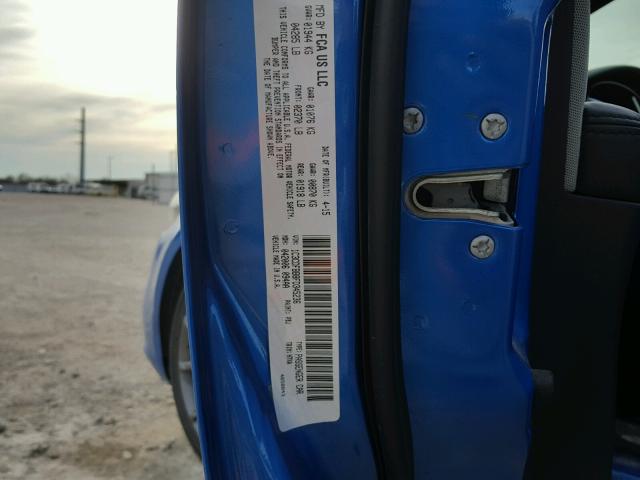 1C3CDFBB8FD345236 - 2015 DODGE DART SXT BLUE photo 10