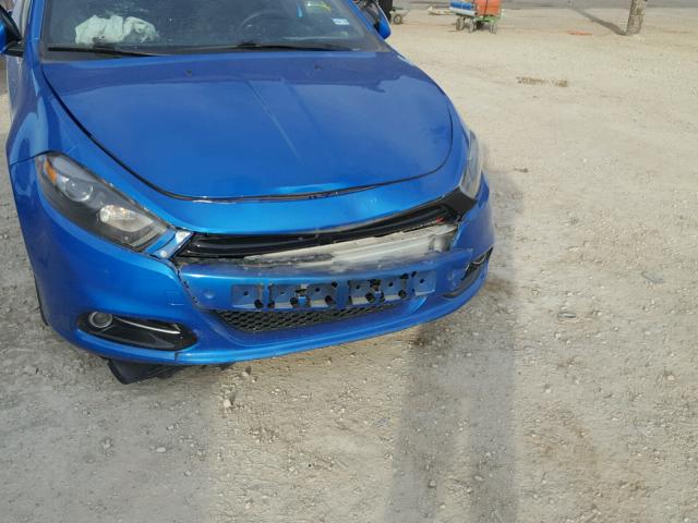 1C3CDFBB8FD345236 - 2015 DODGE DART SXT BLUE photo 9