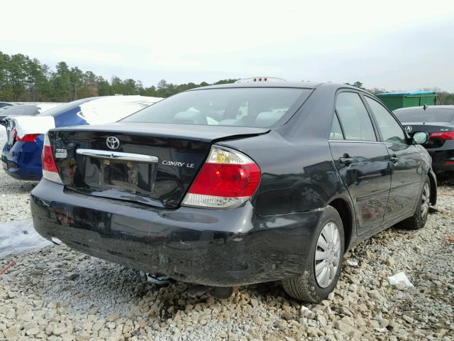 4T1BE32K75U409490 - 2005 TOYOTA CAMRY LE BLACK photo 4