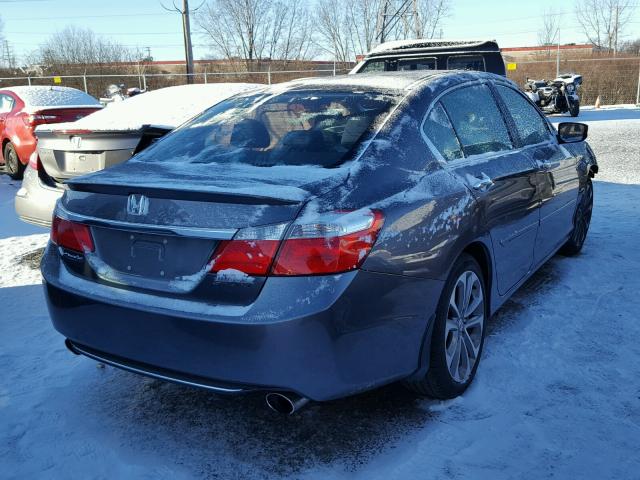 1HGCR2F57DA072882 - 2013 HONDA ACCORD SPO GRAY photo 4