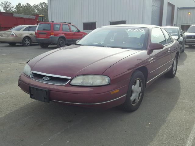 2G1WW12M5T9273808 - 1996 CHEVROLET MONTE CARL მუქწითელი ფოტო 2