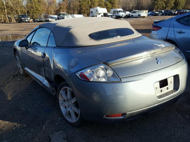 4A3AL35T97E035310 - 2007 MITSUBISHI ECLIPSE SP BLUE photo 3