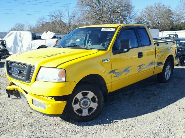 1FTRX02W14KB80202 - 2004 FORD F150 YELLOW photo 2