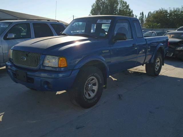 1FTYR14U11PB37324 - 2001 FORD RANGER SUP BLUE photo 2